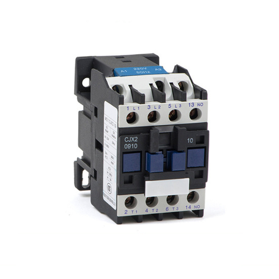 CJX2-1810/CJX2-1801 AC Contactor 18A 3 Phase 3-Pole NO Coil