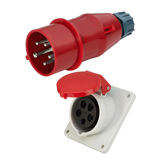 16A Industrial Plug and Socket, 5 Pin, IP44