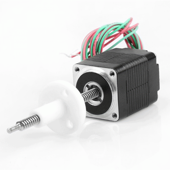 NEMA 8 Stepper Motor Linear Actuator, 1.8, Non-captive / External Shaft