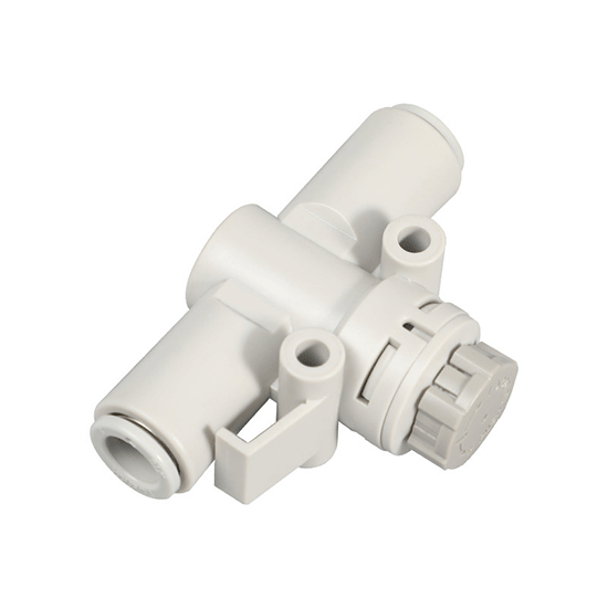 Speed Control Valve, Inline Type with One Touch Fitting, Brass Material