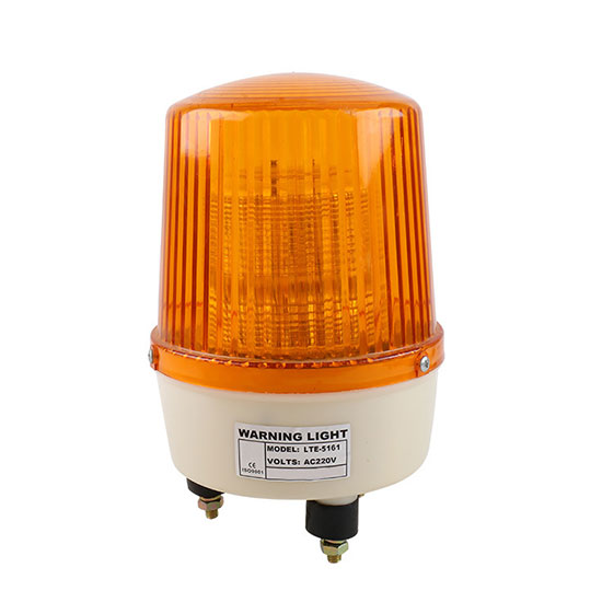 Orange flashing warning light, emergency light LED with charger