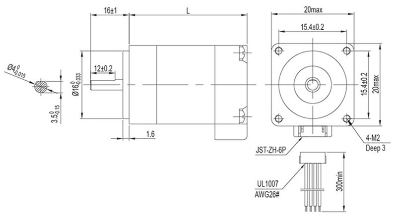 Motor paso a paso NEMA 8 - 180g/cm Pololu 1204