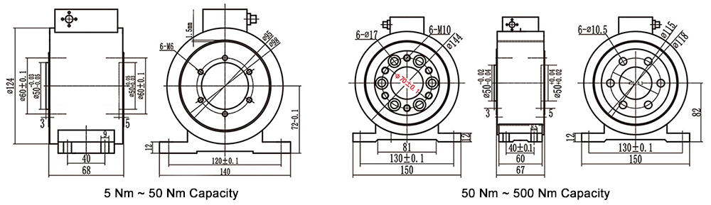 Rotary Torque Sensor Dimension