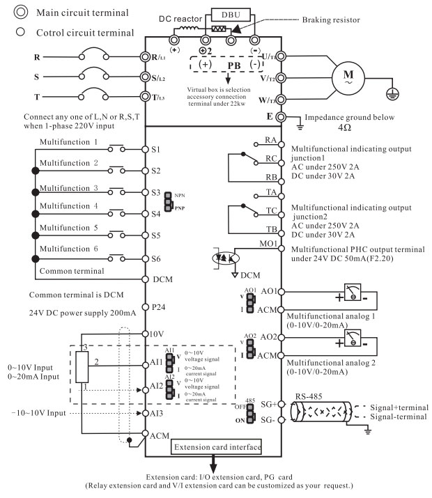 3 Phase VFD Control Circuit Diagram