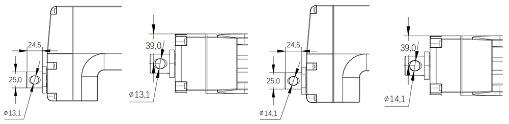 Industrial Linear Actuator Bottom Angle