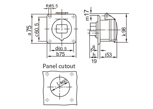 Panel Mounted Socket