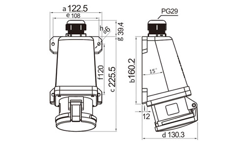 Wall Mounted Socket