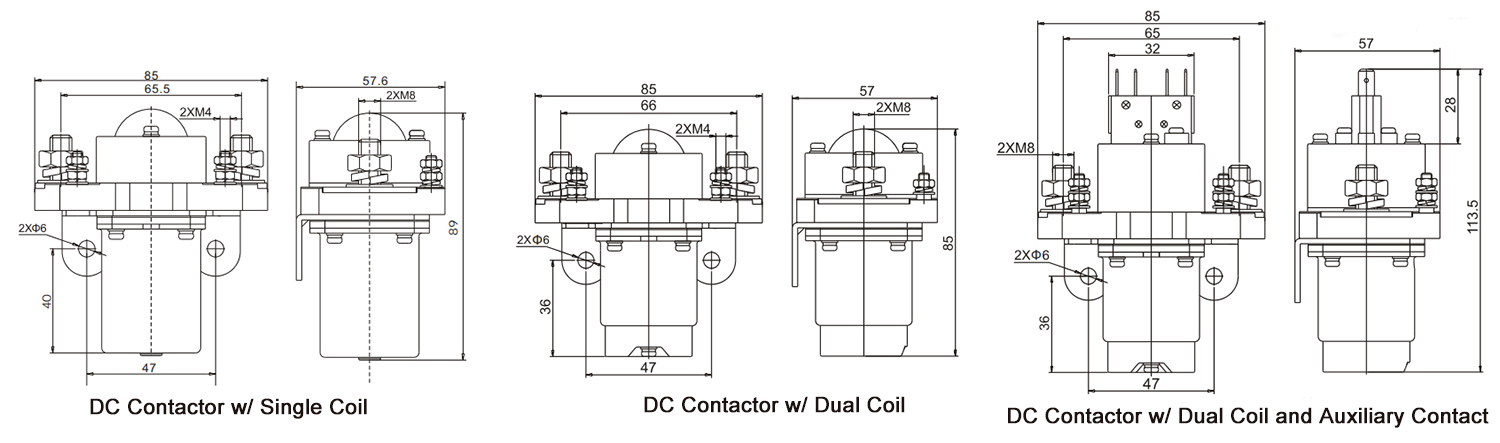 200A DC Contactor Installation Diagram