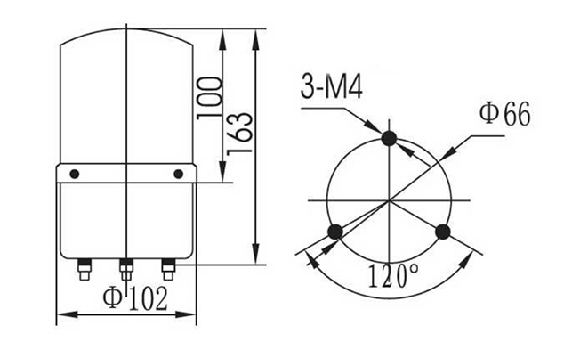 Rotating Beacon Light Dimension